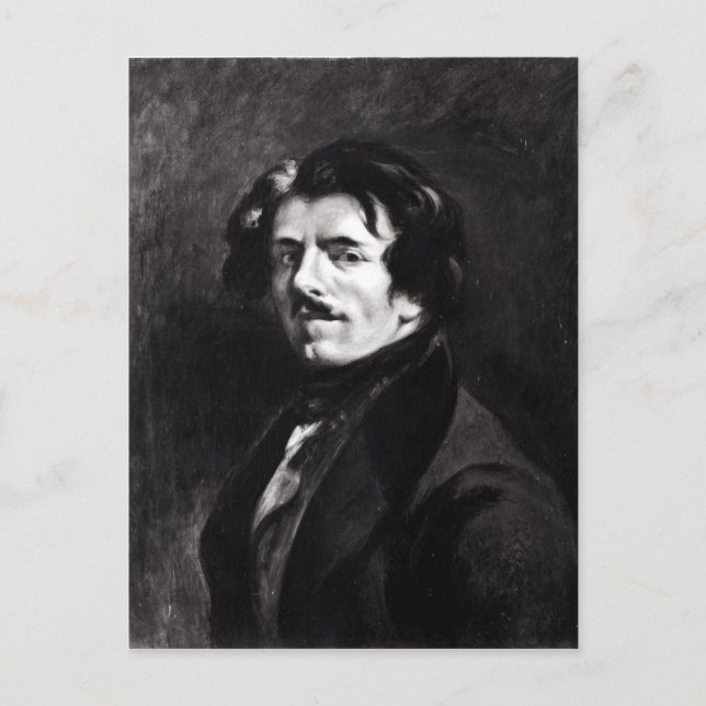 Portrait of Eugene Delacroix Postcard (Front)