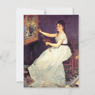 Portrait of Eva Gonzales Postcard