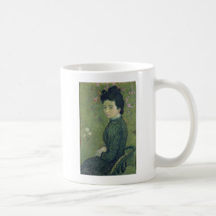Portrait of Eva Meurier in a Green Dress Coffee Mug