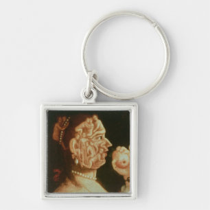 Portrait of Eve (oil) Key Ring