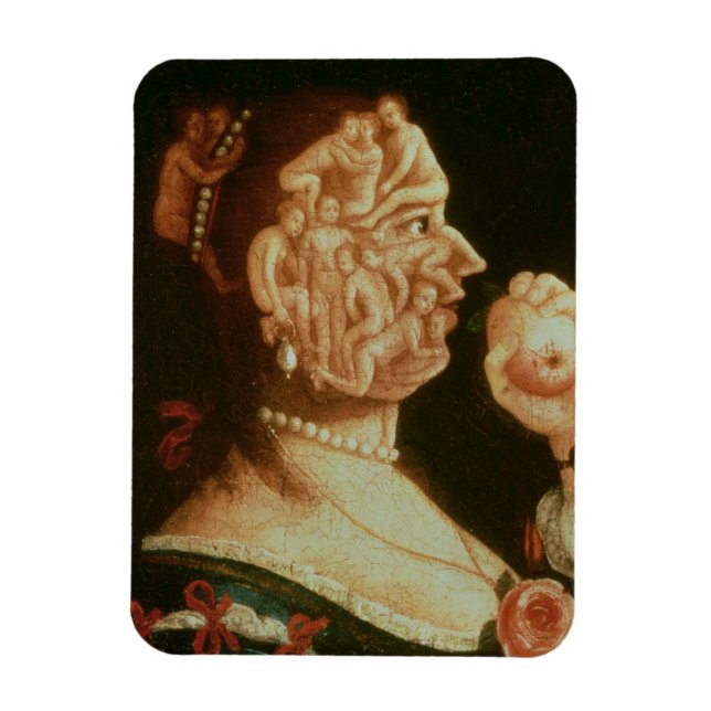 Portrait of Eve (oil) Magnet (Vertical)