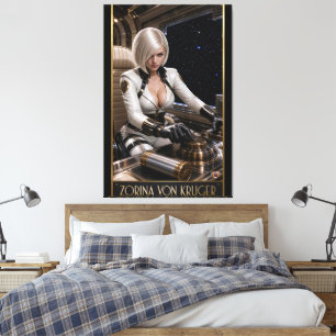 Portrait Of Exculidian VII Navigator Zorina Kruger Canvas Print