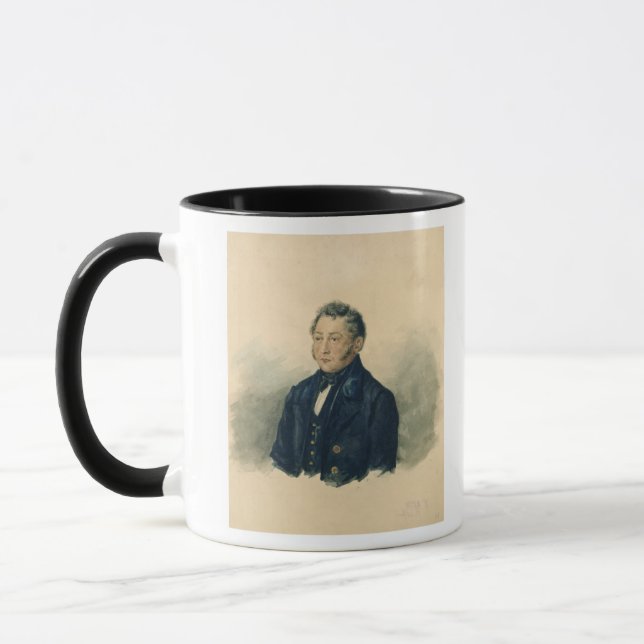 Portrait of Faddey Venediktovich Bulgarin, c.1840 Mug (Left)