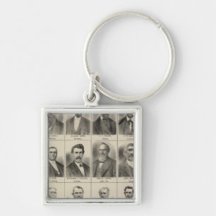 Portrait of Farmer Frank Meachum, Minnesota Key Ring