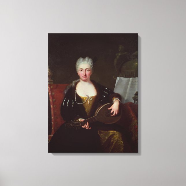 Portrait of Faustina Bordoni, Handel's singer Canvas Print (Front)