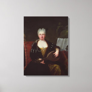 Portrait of Faustina Bordoni, Handel's singer Canvas Print