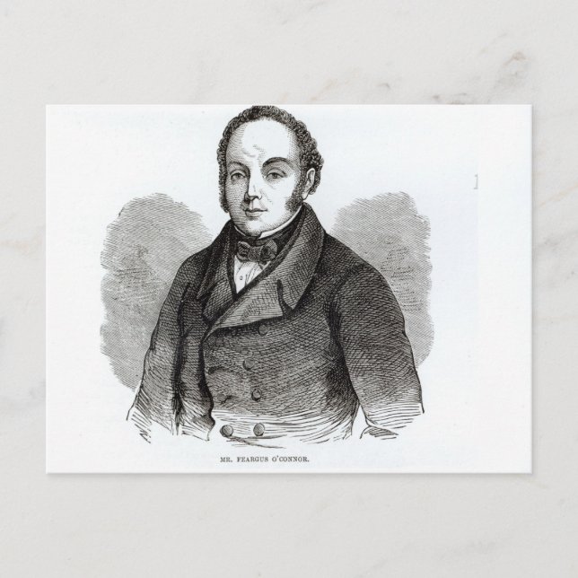 Portrait of Feargus O'Connor Postcard (Front)