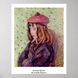 Portrait Of Felix By Camille Pissarro Poster