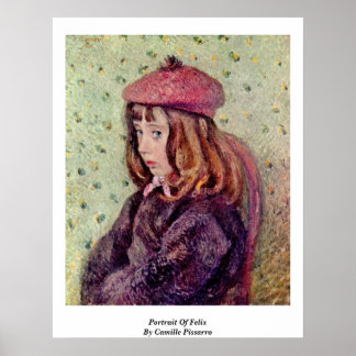 Portrait Of Felix By Camille Pissarro Poster