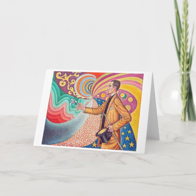 Portrait of Felix Feneon, Signac Card (Front)