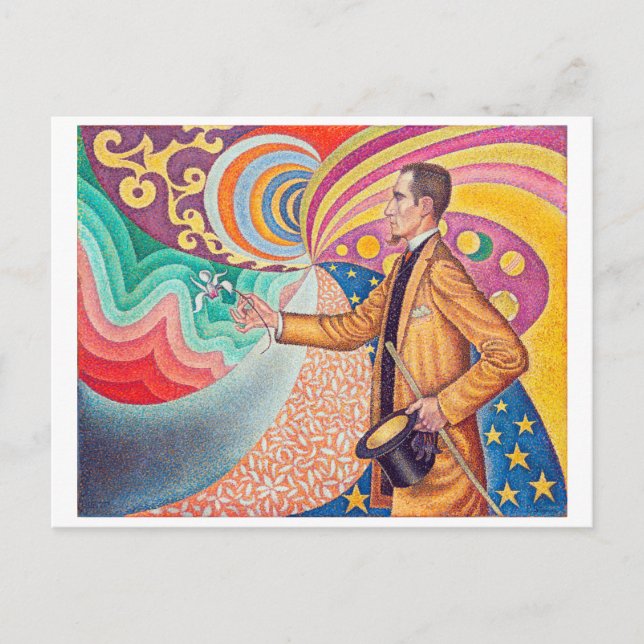 Portrait of Felix Feneon, Signac Postcard (Front)