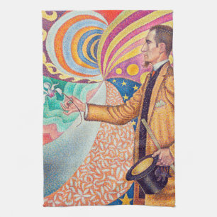 Portrait of Felix Feneon, Signac Tea Towel