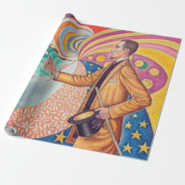 Portrait of Felix Feneon, Signac Wrapping Paper (Unrolled)