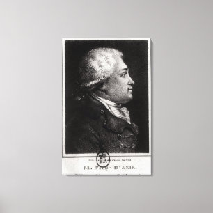 Portrait of Felix Vicq d'Azyr Canvas Print