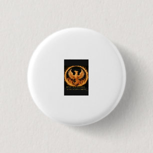 Portrait of Fenix and Motivating Phrase 3 Cm Round Badge