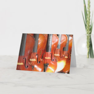 Portrait of Five Violins or Violas Card