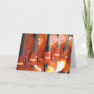 Portrait of Five Violins or Violas Card