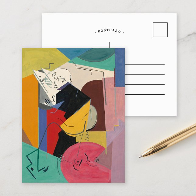 Portrait of Florent Schmitt | Albert Gleizes Postcard (Creator Uploaded)