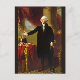 Portrait of Founding Father George Washington USA Postcard