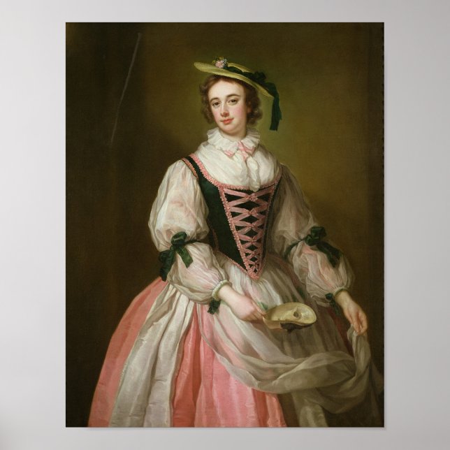 Portrait of Frances Macartney, c.1745 Poster (Front)
