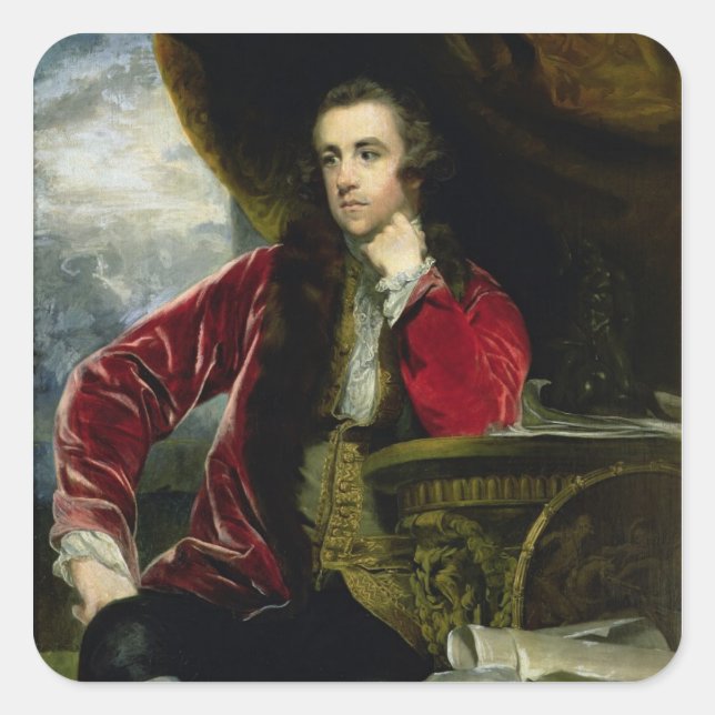 Portrait of Francis Russell, the Marquess of Tavis Square Sticker (Front)