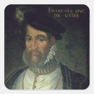 Portrait of Francois, 2nd Duke Guise (1519-63) Fre Square Sticker