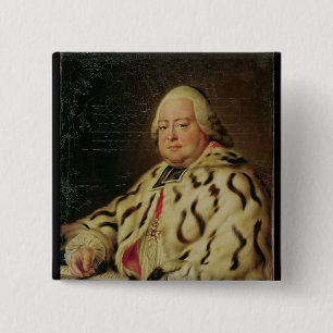 Portrait of Francois-Camille de Lorraine c.1769 15 Cm Square Badge