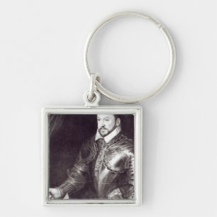 Portrait of Francois I, Duke of Montmorency Key Ring