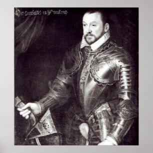 Portrait of Francois I, Duke of Montmorency Poster