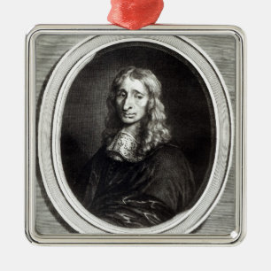 Portrait of Francois Mansart Metal Tree Decoration