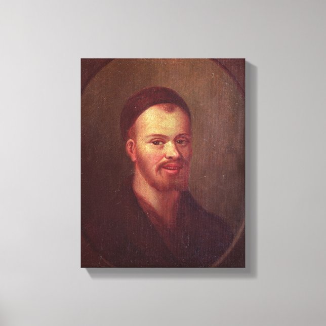 Portrait of Francois Rabelais , French satirist Canvas Print (Front)