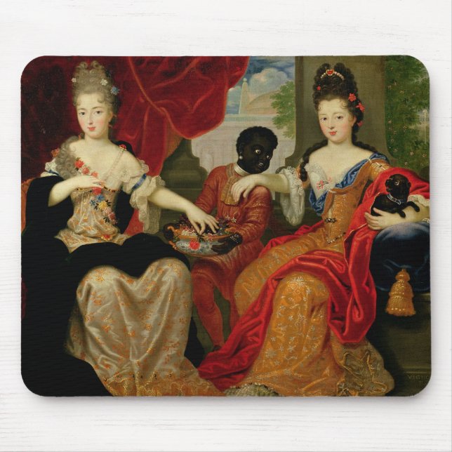 Portrait of Francoise-Marie de Bourbon Mouse Mat (Front)
