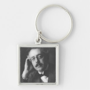 Portrait of Frank Bridge (1879-1941) (b/w photo) Key Ring