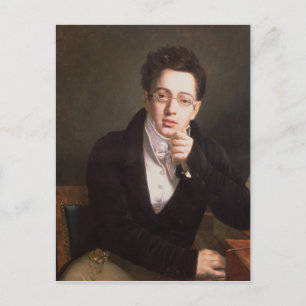 Portrait of Franz Schubert , Austrian composer Postcard