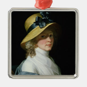 Portrait of Frau Senator Elisabeth Hudtwalcker Metal Tree Decoration