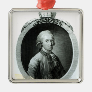 Portrait of Frederick Augustus I Metal Tree Decoration