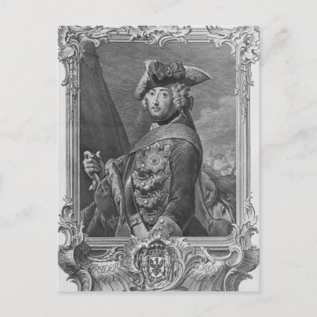 Portrait of Frederick II, The Great Postcard (Front)