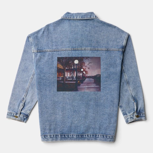 Portrait of Freedom Denim Jacket (Back)
