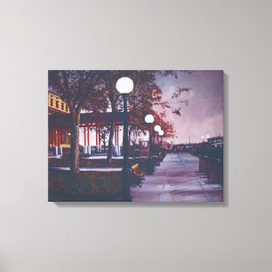 Portrait of Freedom, Ellis Island, USA Canvas Print