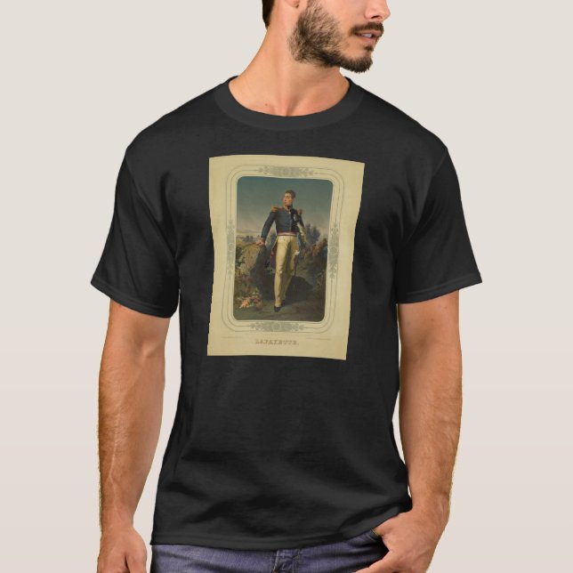 Portrait of French General Marquis de Lafayette T-Shirt (Front)