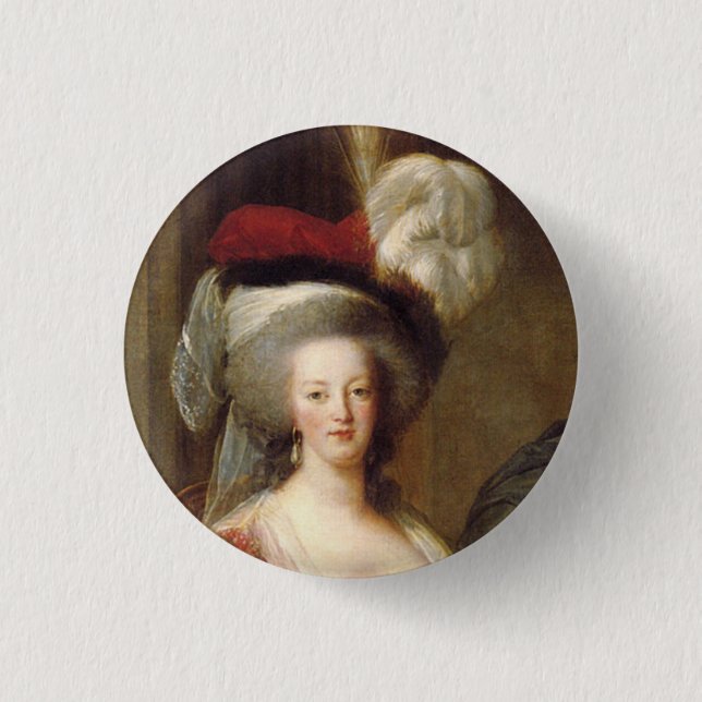 Portrait of French Queen, Marie Antoinette 3 Cm Round Badge (Front)