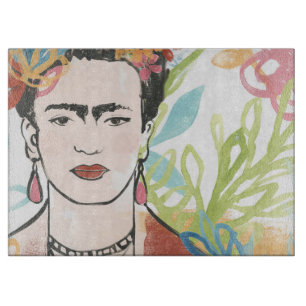 Portrait of Frida Kahlo Cutting Board