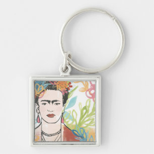 Portrait of Frida Kahlo Key Ring