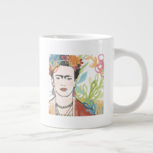 Portrait of Frida Kahlo Large Coffee Mug