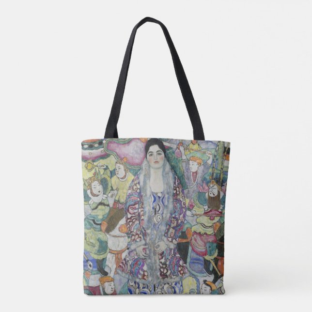 Portrait of Friederike Maria Beer by Gustav Klimt Tote Bag (Back)