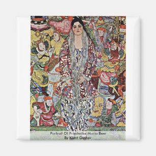 Portrait Of Friederike Maria Beer By Klimt Gustav Magnet