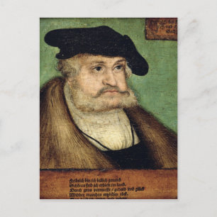 Portrait of Friedrich III Elector of Saxony Postcard