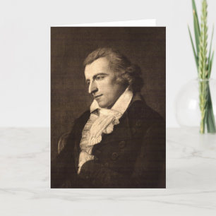 Portrait of Friedrich Schiller - Greeting Card