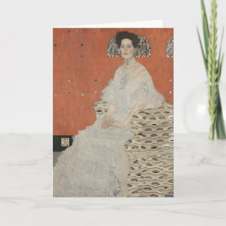 Portrait of Fritza Riedler by Gustav Klimt Card