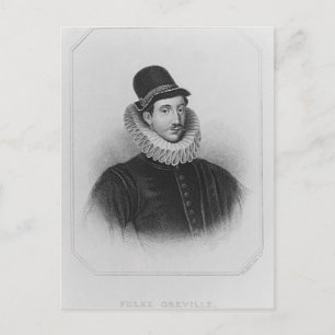 Portrait of Fulke Greville 1st Baron Brooke Postcard